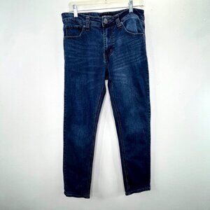 Jackson & Driggs Jeans 32x30 Blue Denim Straight Leg Zipper Fly 5 Pocket